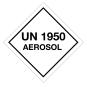 Gefahrgutaufkleber "UN 1950 Aerosol" 100 x 100 mm 